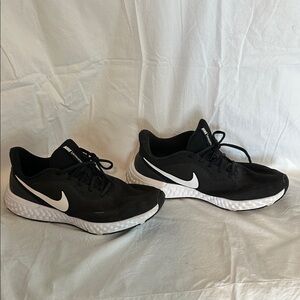 Men’s Nike Revolution Black and White Running Shoes